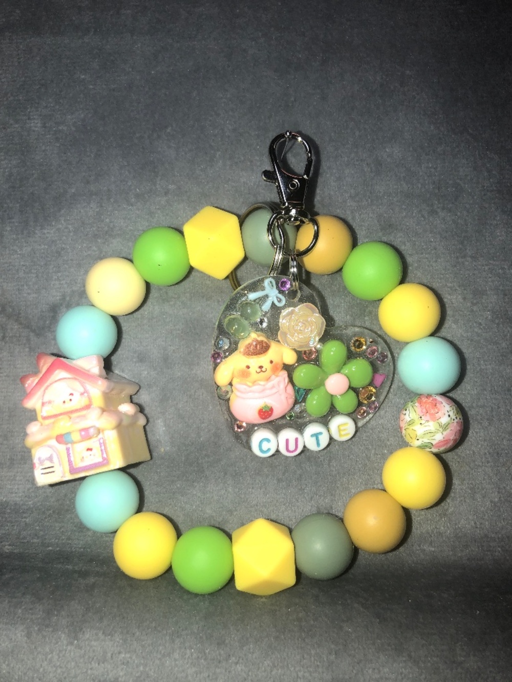 Unique wristlet keychain